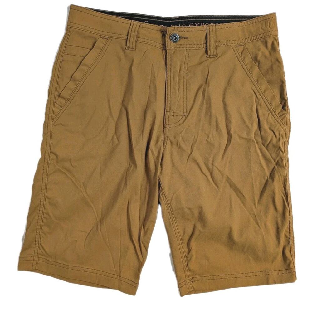 PrAna Zion Chino Mens Hiking Shorts Stretch Performance Fabric Size 30